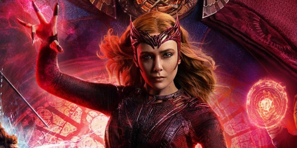 Scarlet Witch using her magic in Doctor Strange 2