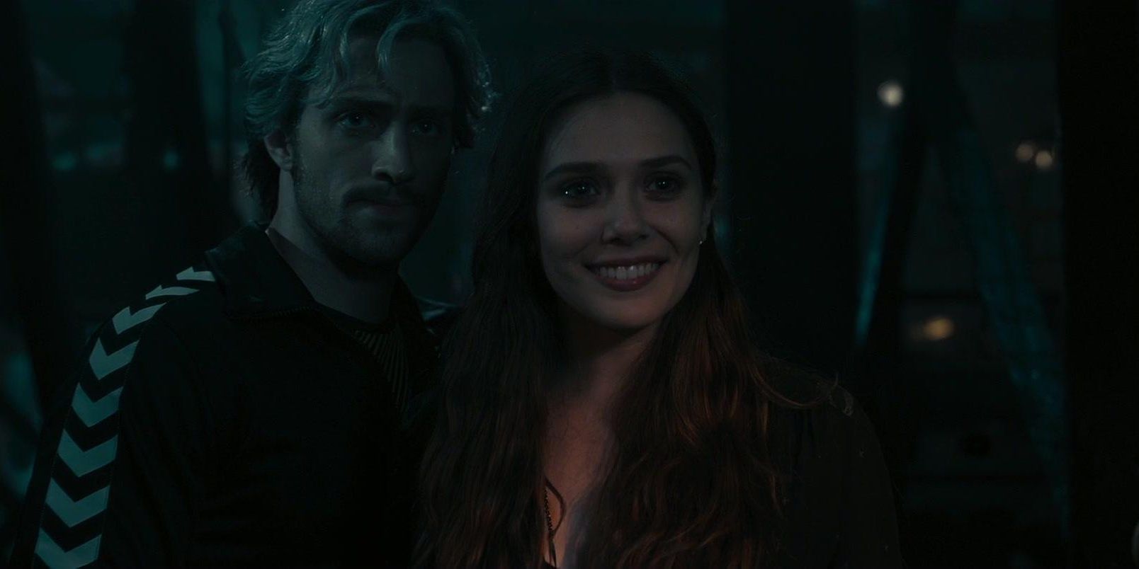 Scarlet Witch with Quicksilver in Avengers Age of Ultron