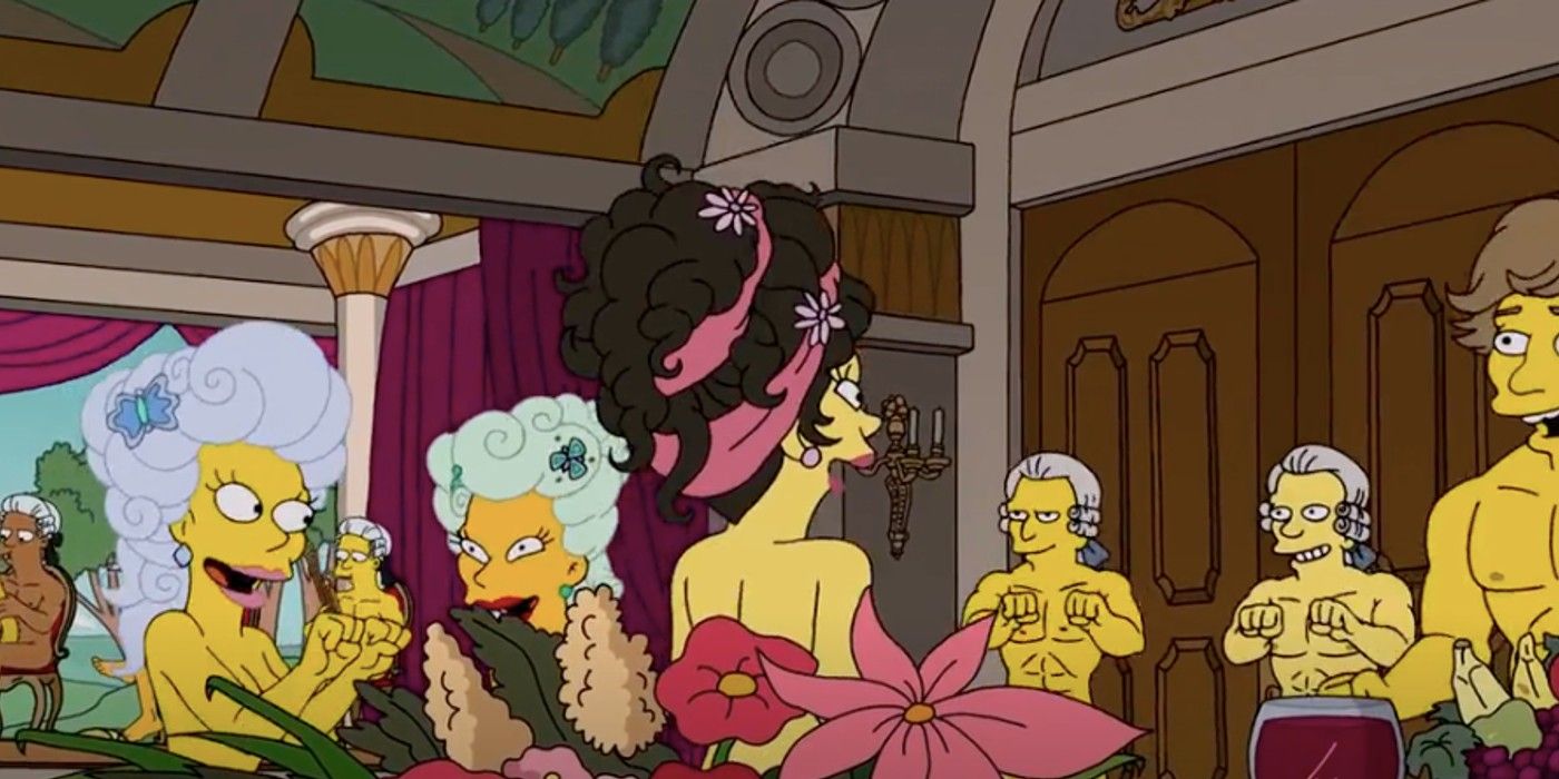 Simpsons Bridgerton Parody Nudity