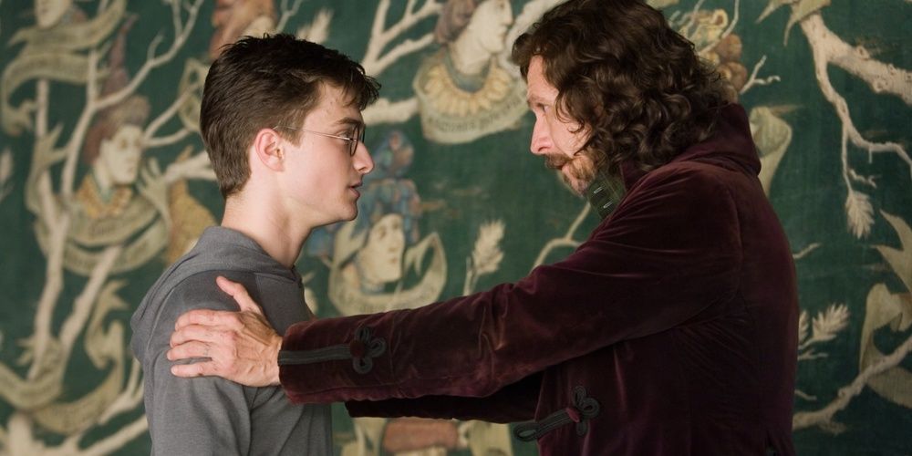 Sirius consoles Harry Potter in Order of the Phoenix 