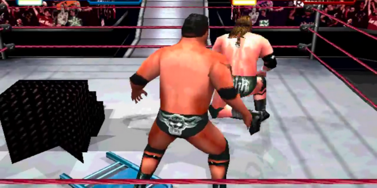 The Rock and HHH in Smackdown
