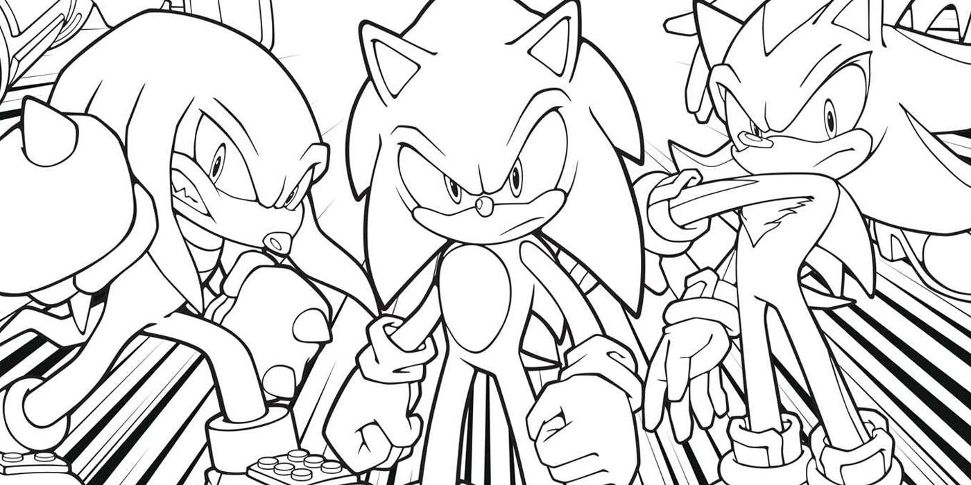 Sonic Coloring Pages · Creative Fabrica