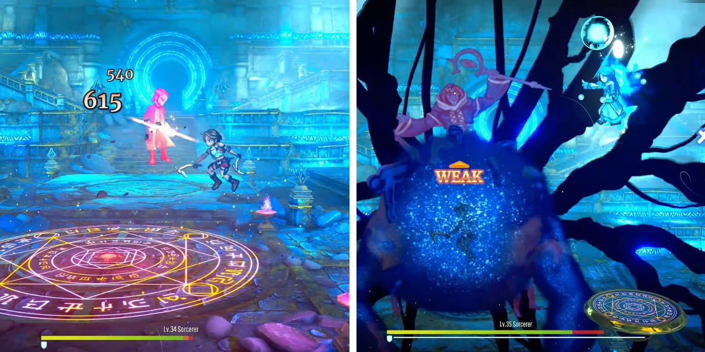 Sorcerer Boss Fight in Eiyuden Rising
