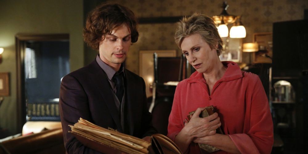 Spencer on Criminal Minds with his mother.