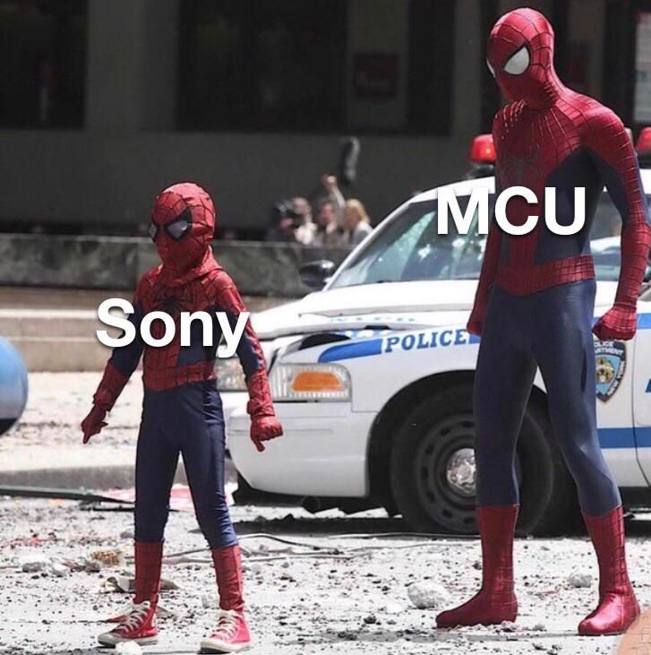 A Spider-Man meme about Sony and the MCU.
