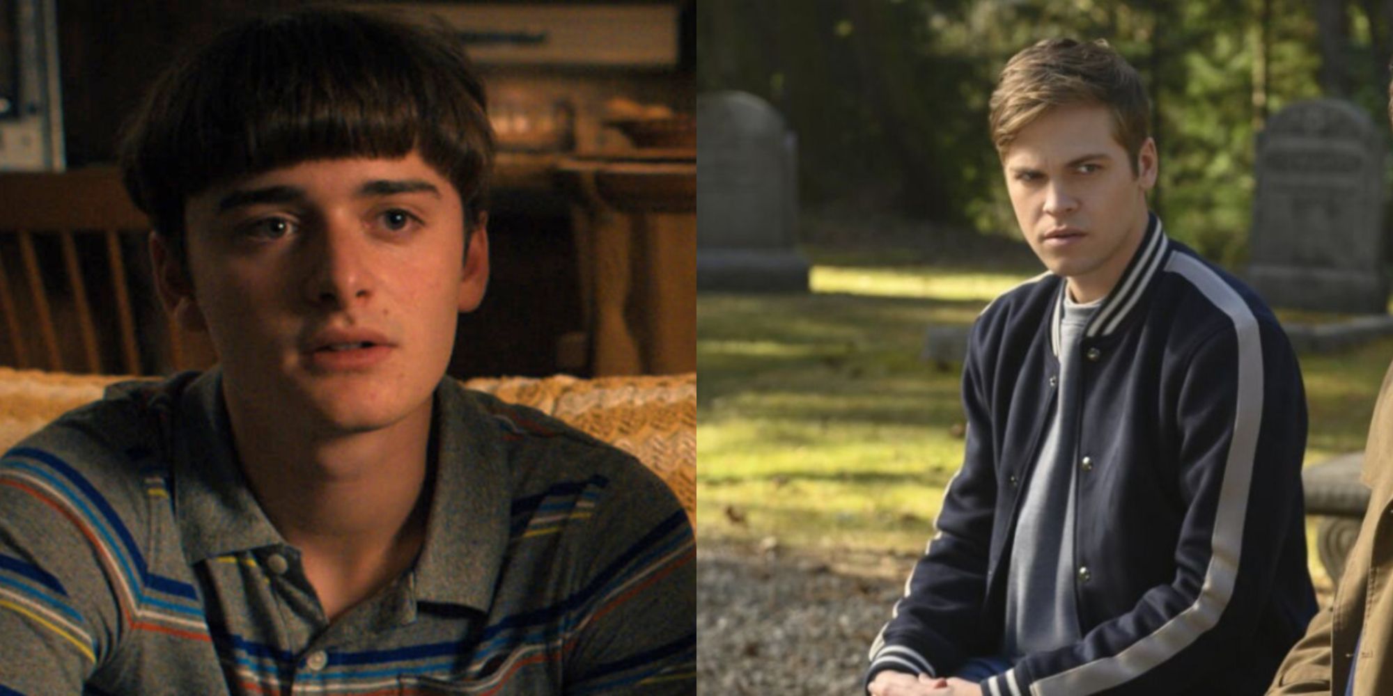 Split images of Will Byers in Stranger Things and Jack Kline in Supernatural