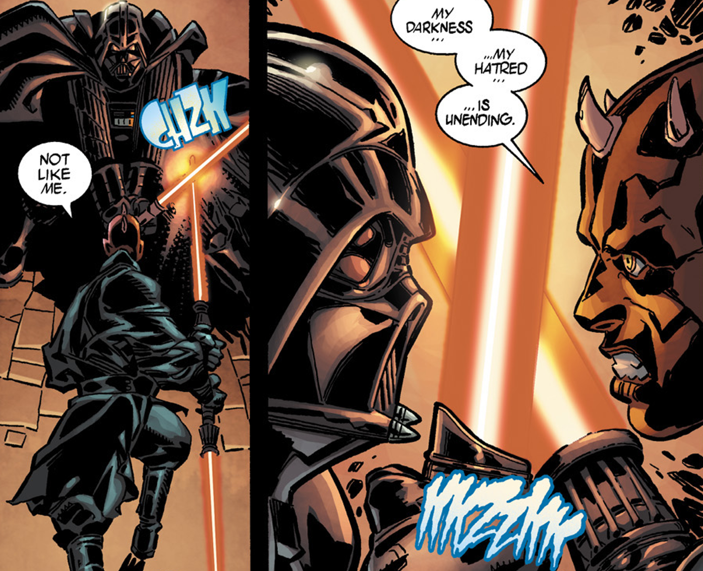 Star Wars Darth Maul vs Darth Vader sith