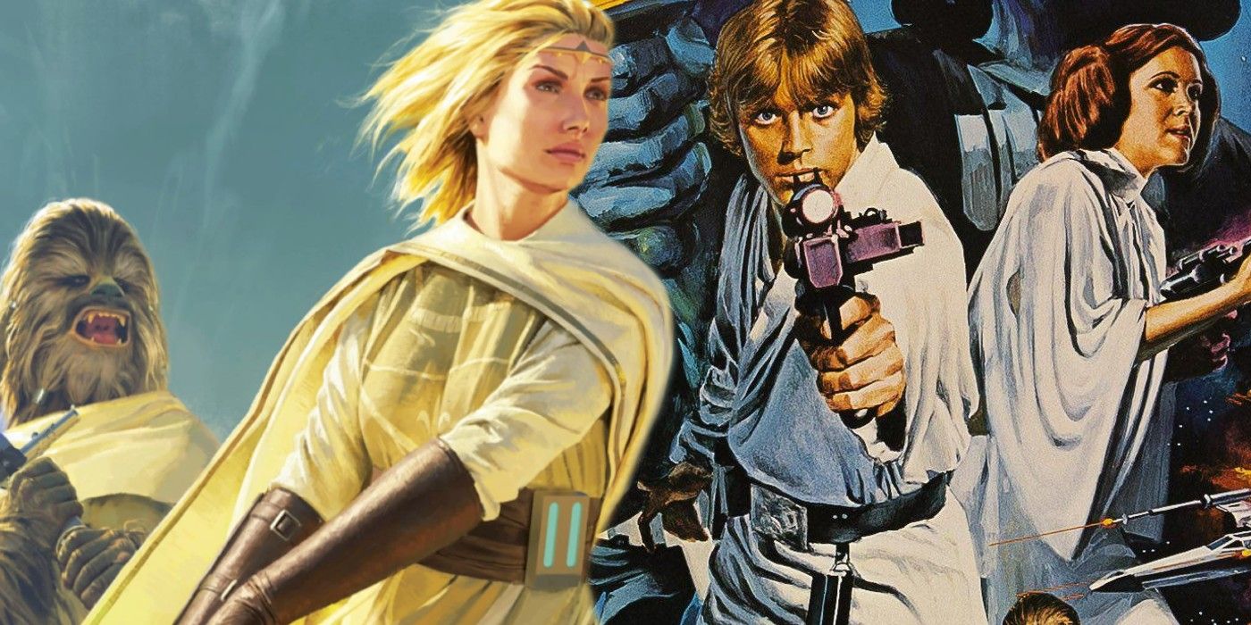 Split Image of the High Republic Jedi & Luke Skywalker.