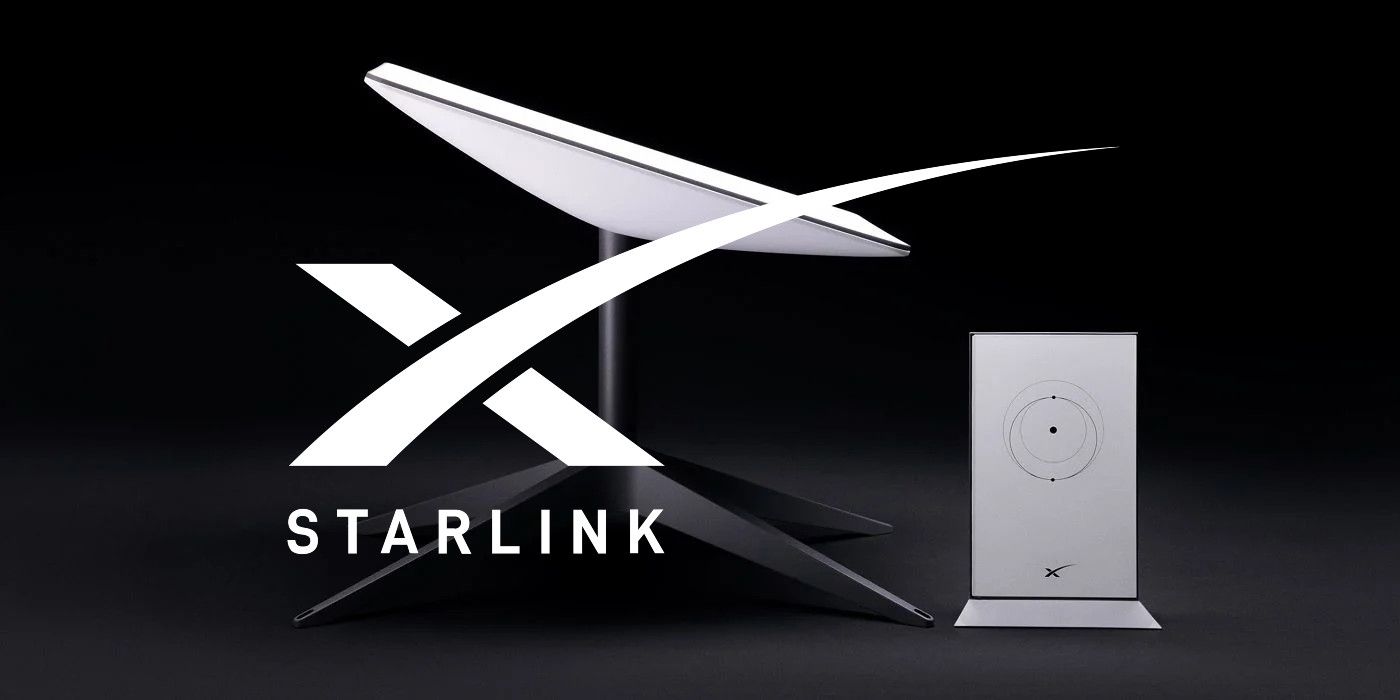 Starlink hardware with Starlink logo