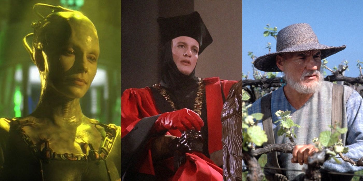 Stills from various feature length episodes of Star Trek