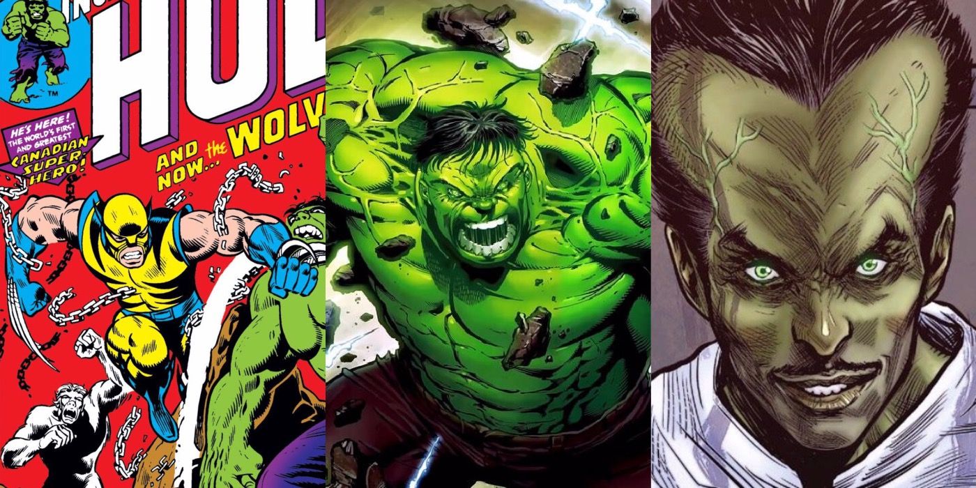 Stills of various characters who debuted in The Hulk comics