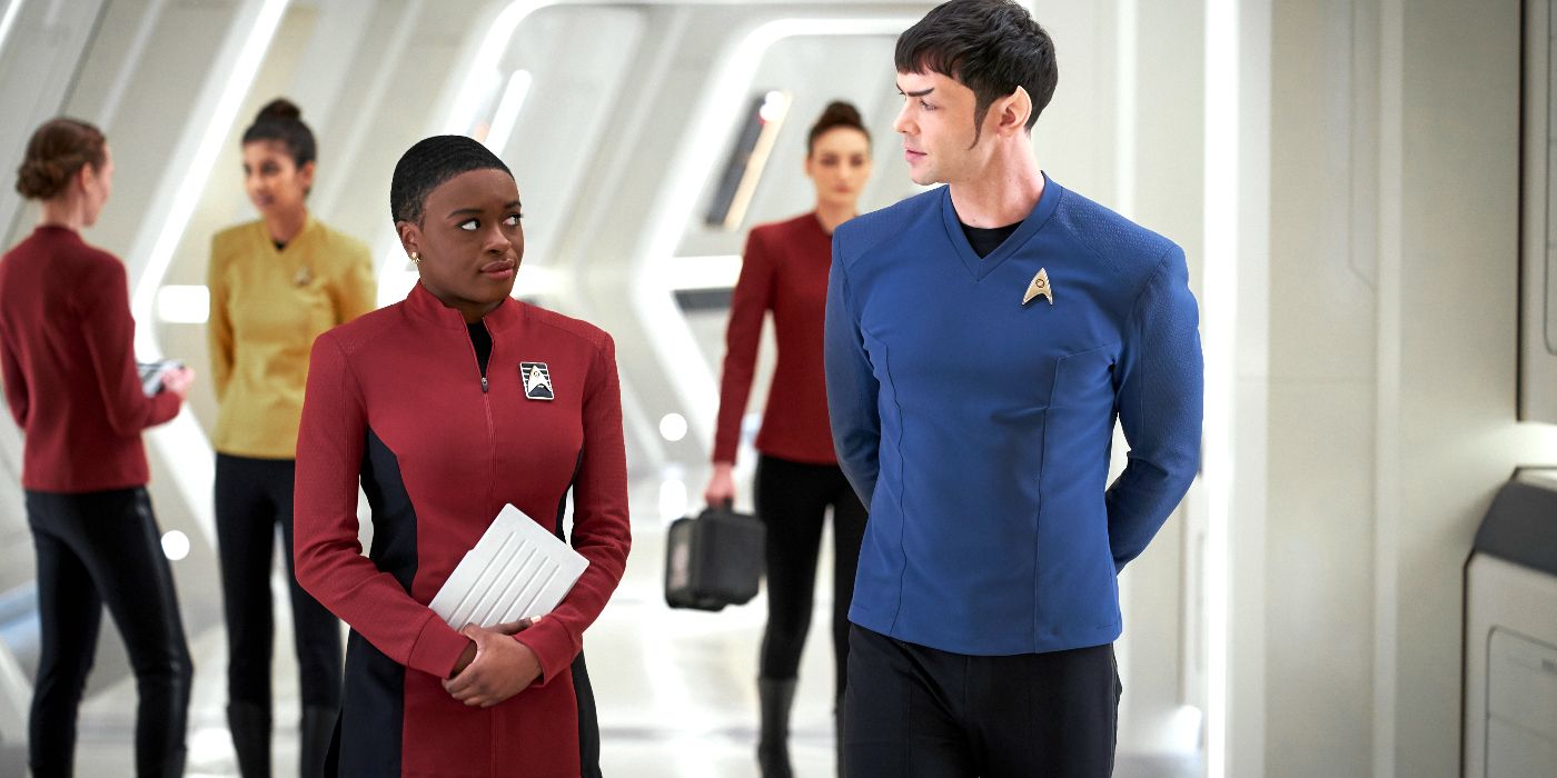 Estranhos Novos Mundos Spock Uhura