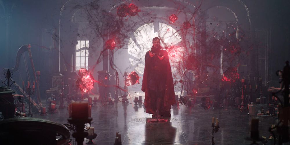 Stephen conjures musical notes in Doctor Strange in the Multiverse of Madness
