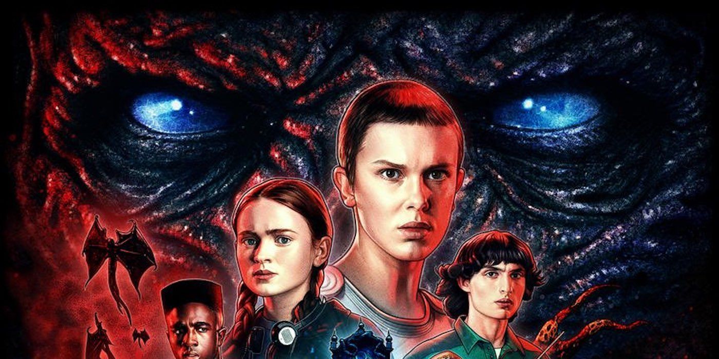 Cabeçalho do pôster da 4ª temporada de Stranger Things