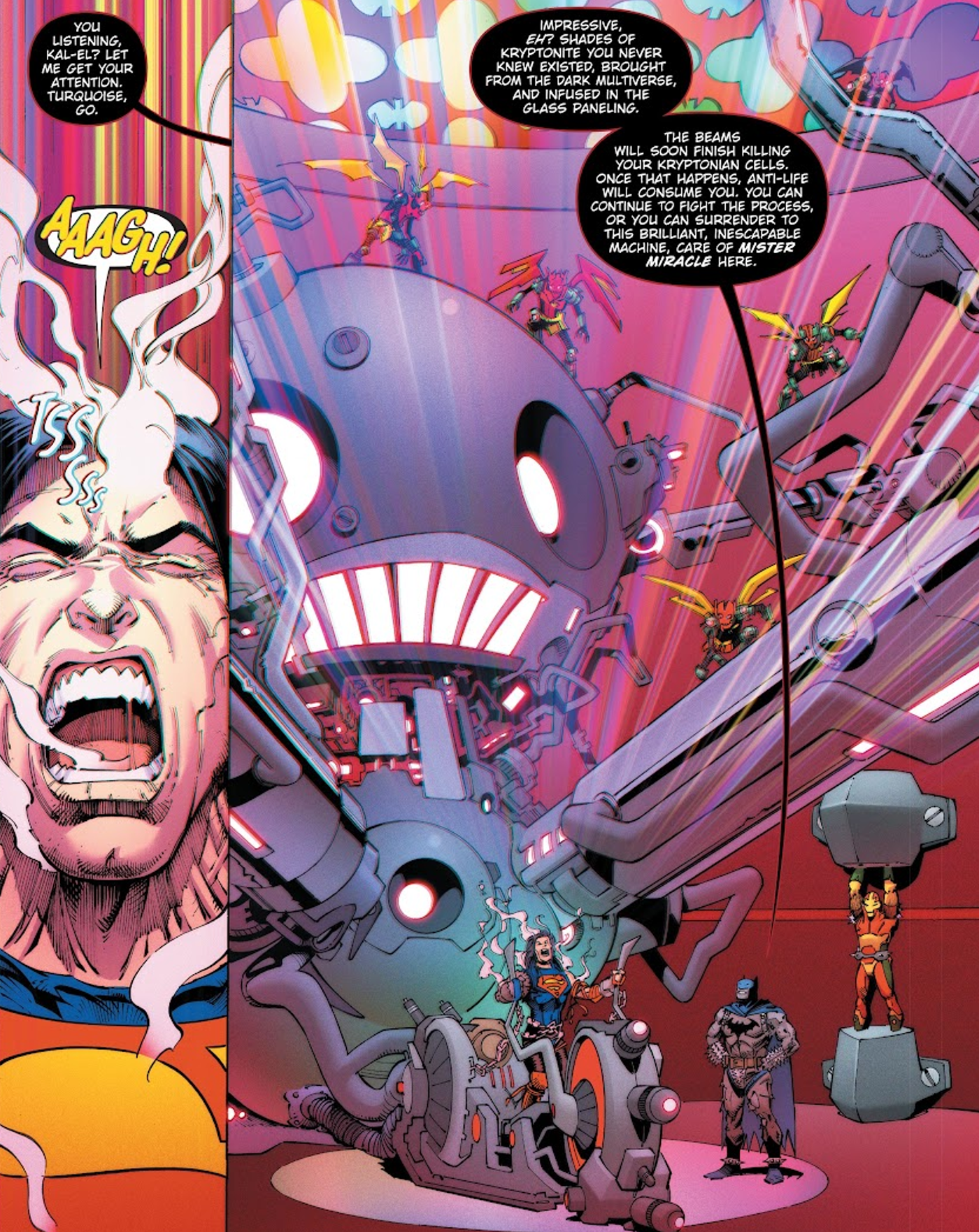 Superman weakness mister miracle justice league