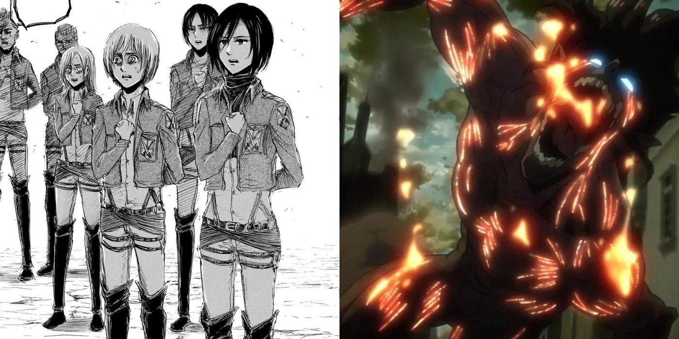 Attack on Titan: 10 diferenças entre o anime e o mangá