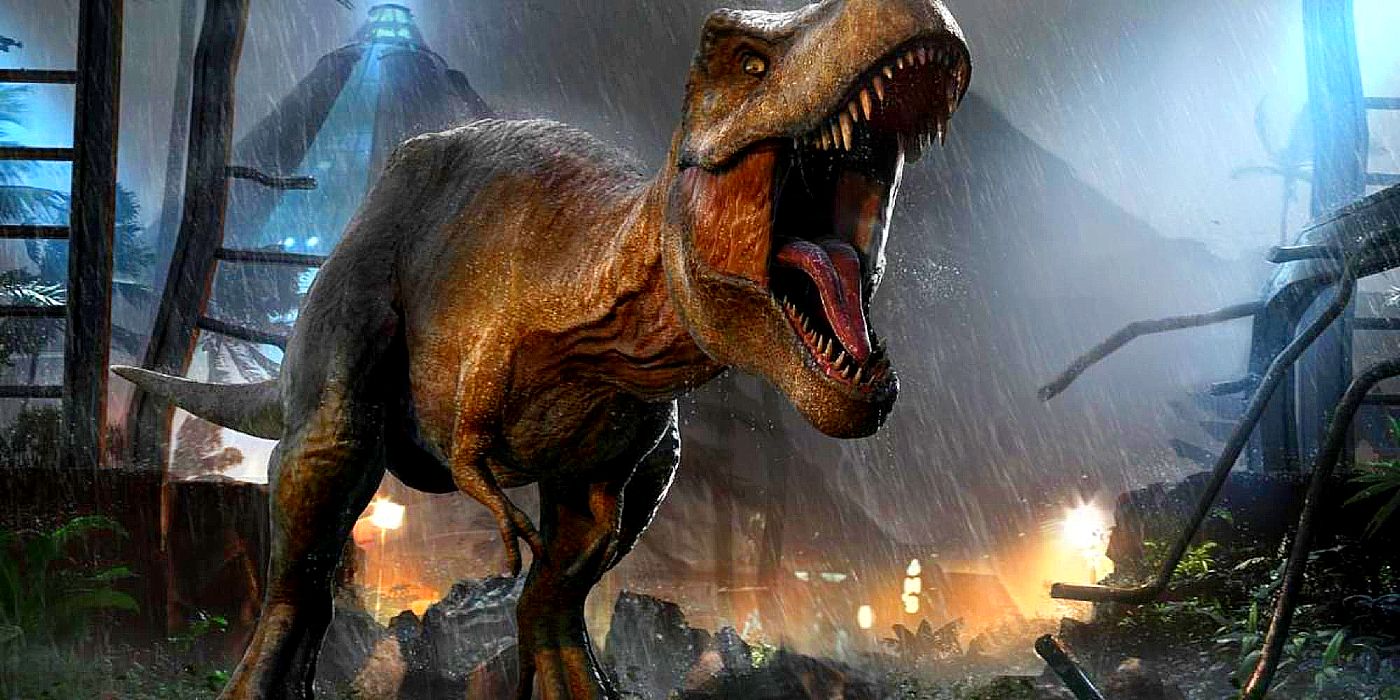 T-rex in Jurassic World Evolution.