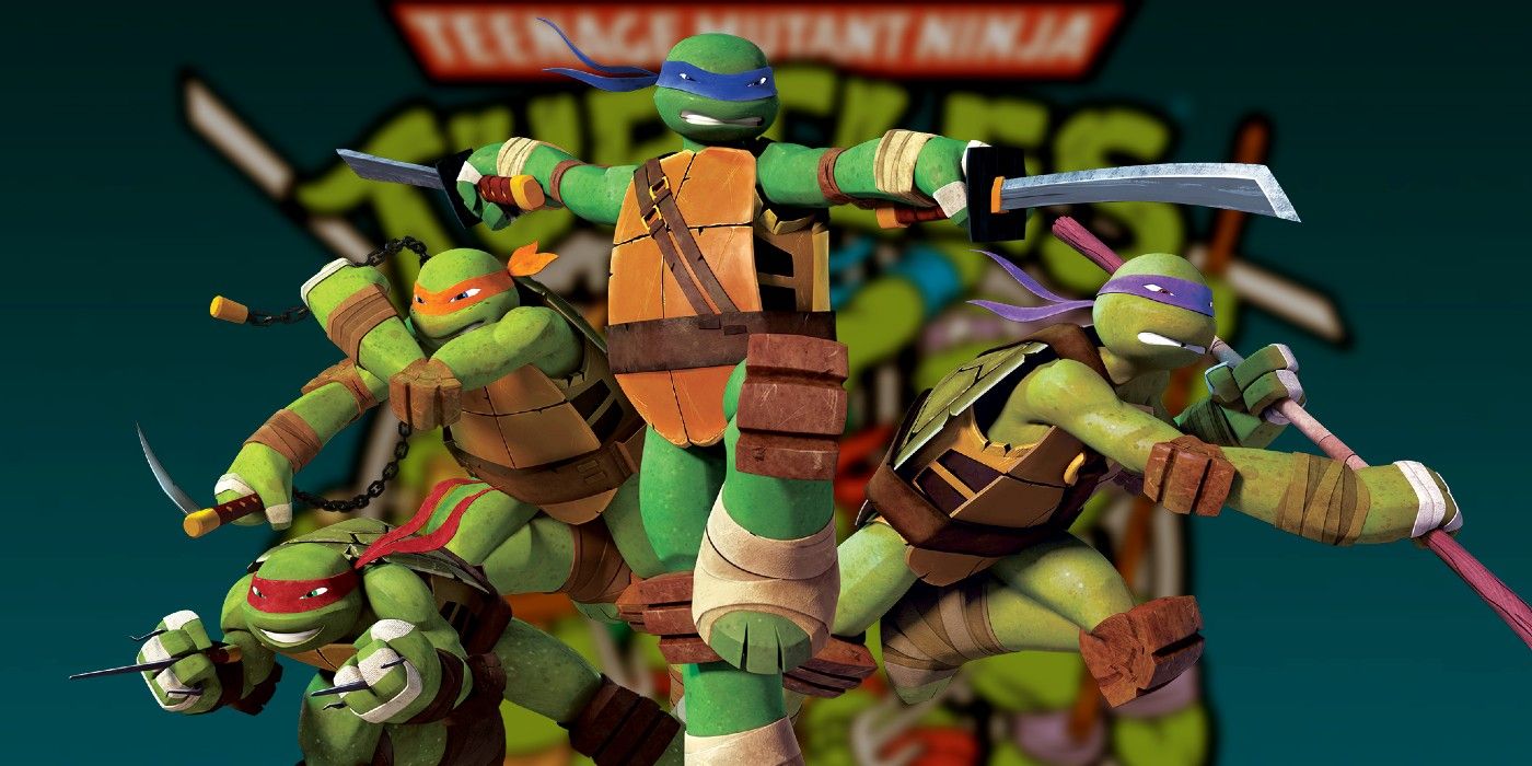A picture of the Teenage Mutant Ninja Turtles title card is shown.