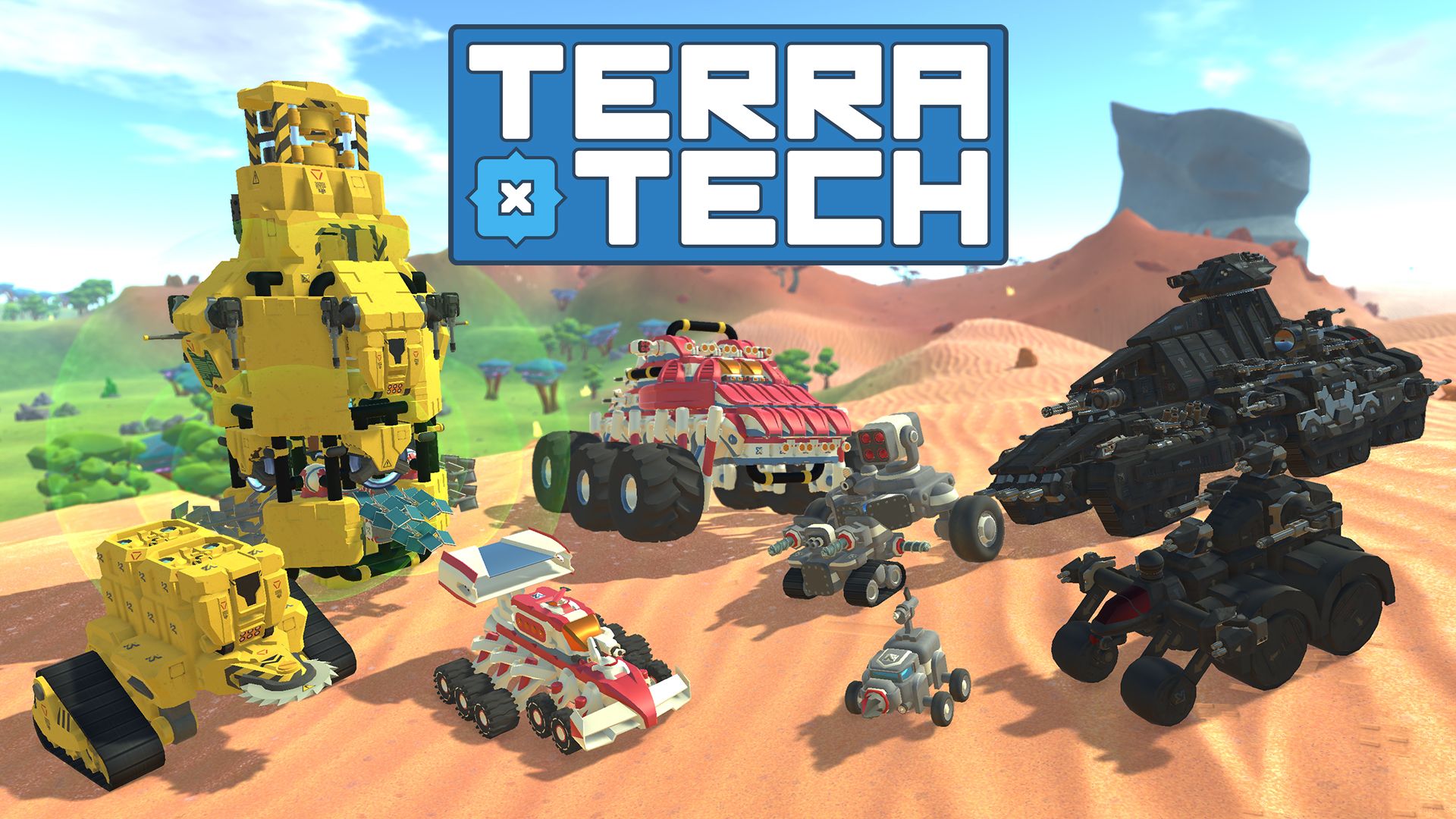 Terratech Sandbox Game Featuring Various Vehicles