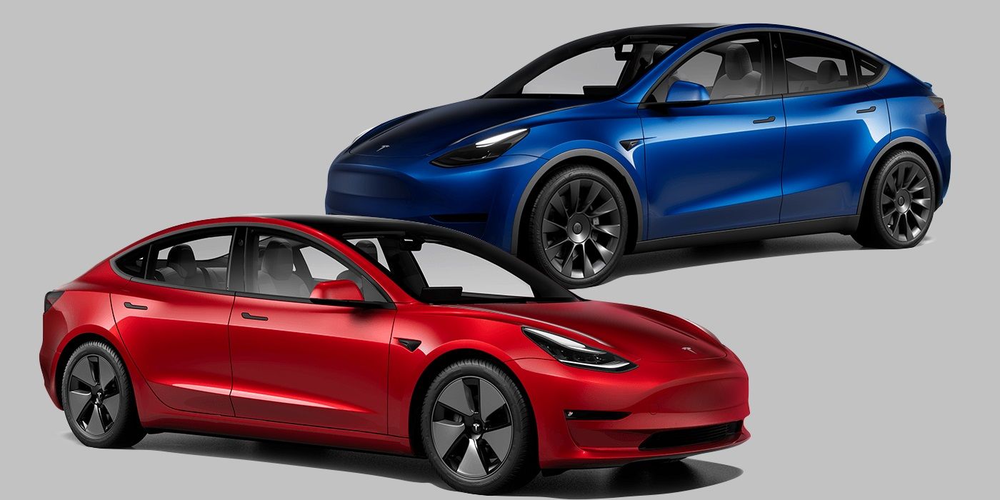 Tesla colors red and blue