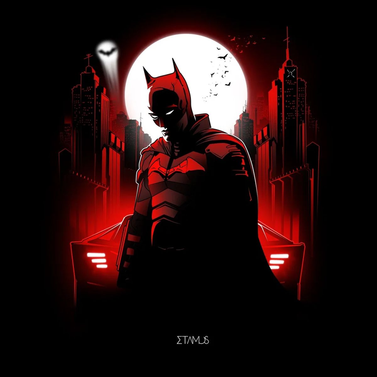 The Batman Reddit fan art by Panos Stamo