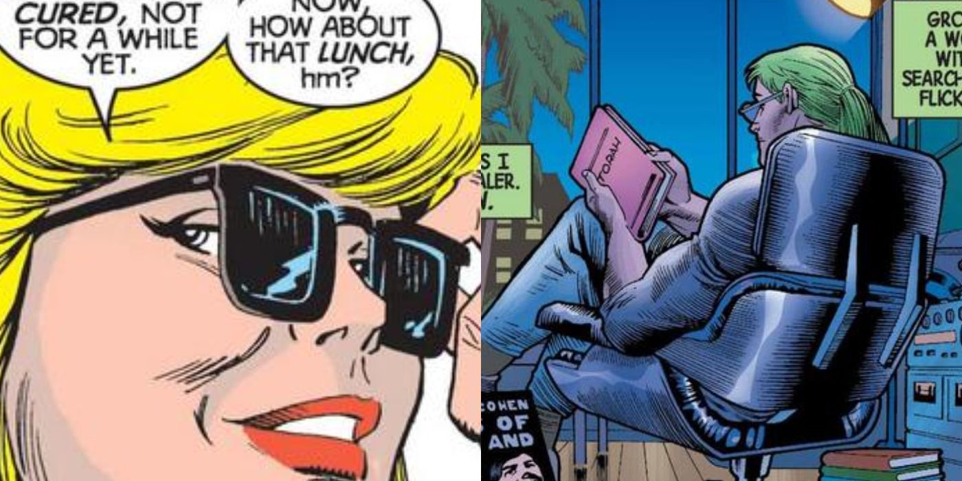 Split image of doctors in Marvel comics