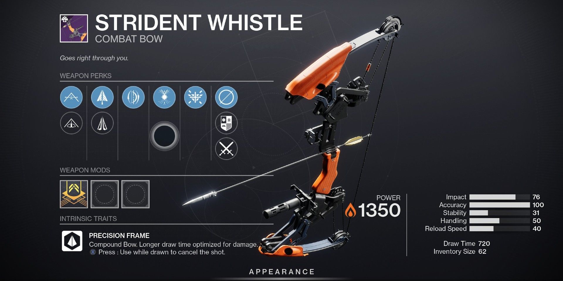 The Best Perks For Strident Whistle In Destiny 2: Season Of The Haunted