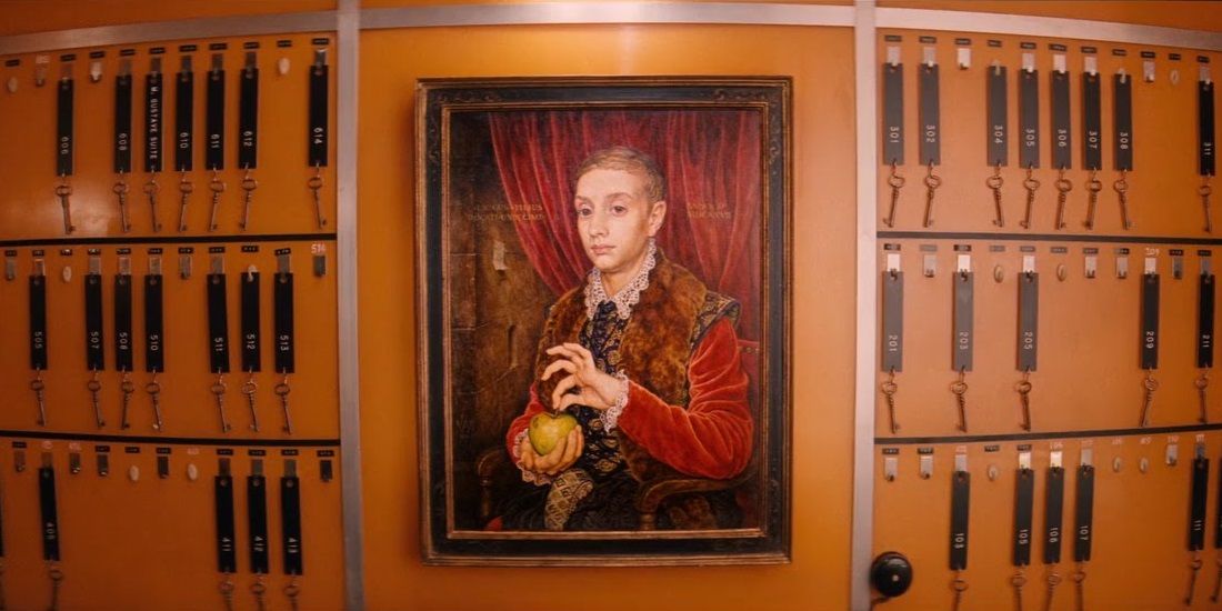 The Boy with Apple painting in The Grand Budapest Hotel