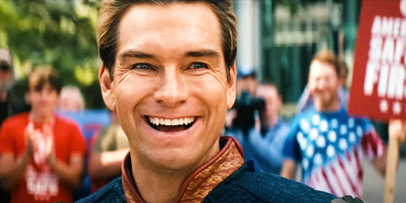 Homelander smiling  in The Boys Season 3