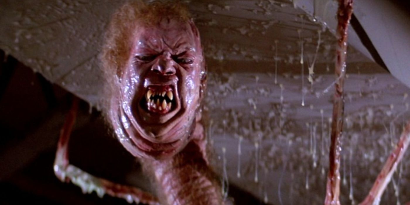 The creature looking pained in The Thing (1982)