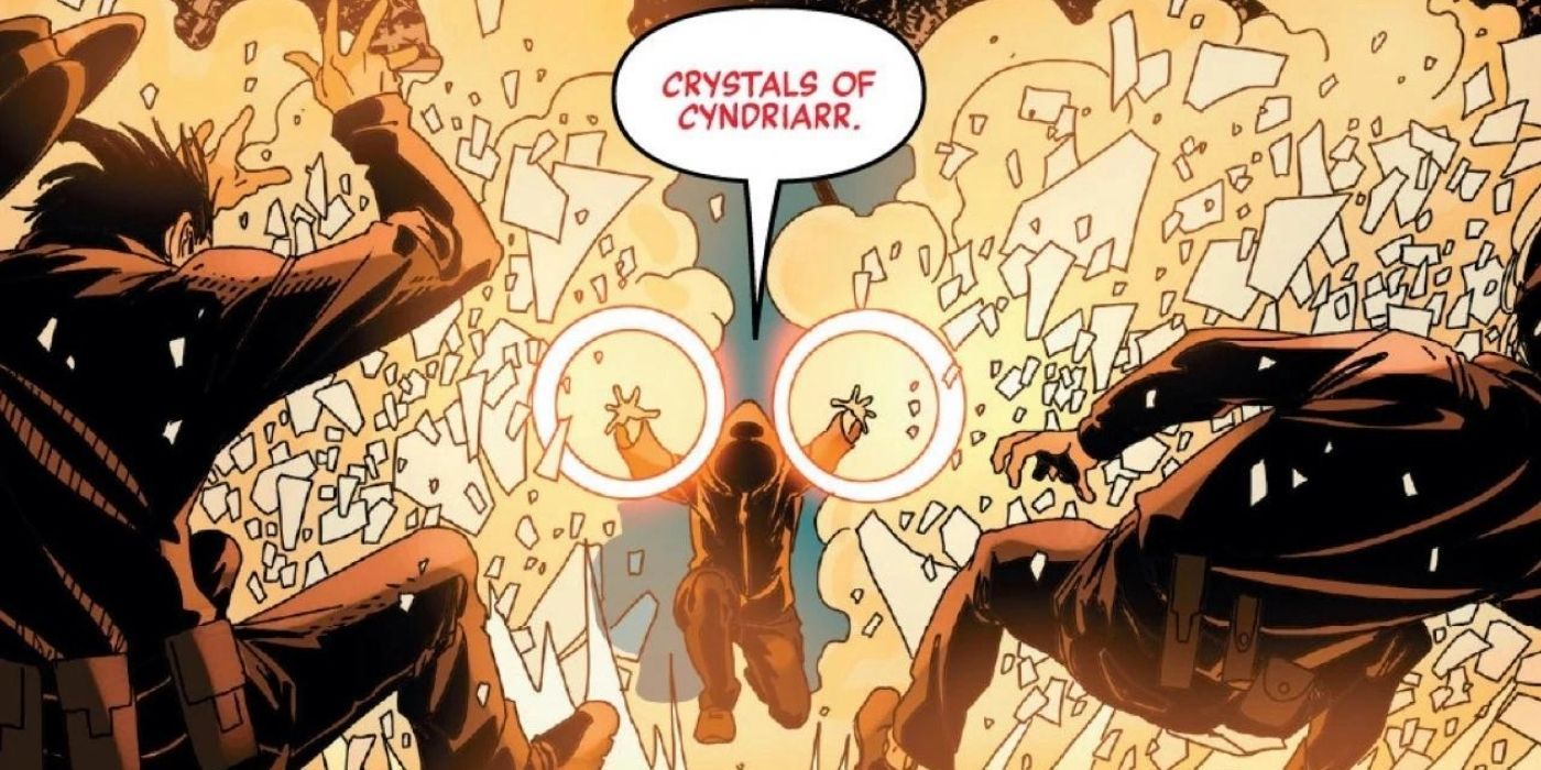 The Crystals of Cyndriarr spell in Marvel comics