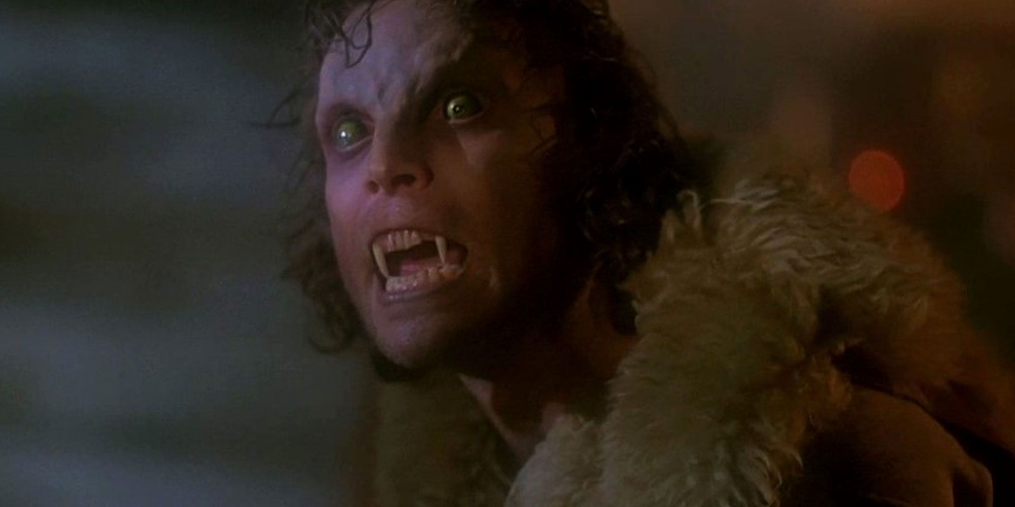 A werewolf snarls in The Howling.