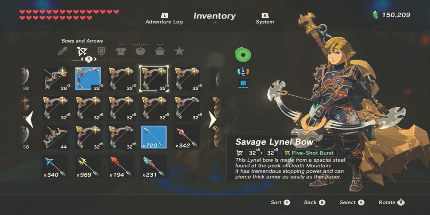 The Legend of Zelda Breath of the Wild Savage Lynel Bow
