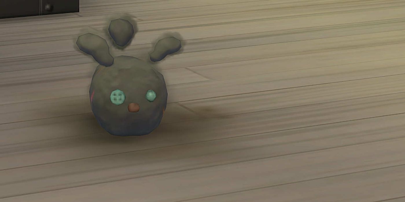 A dust bunny in The Sims 4.