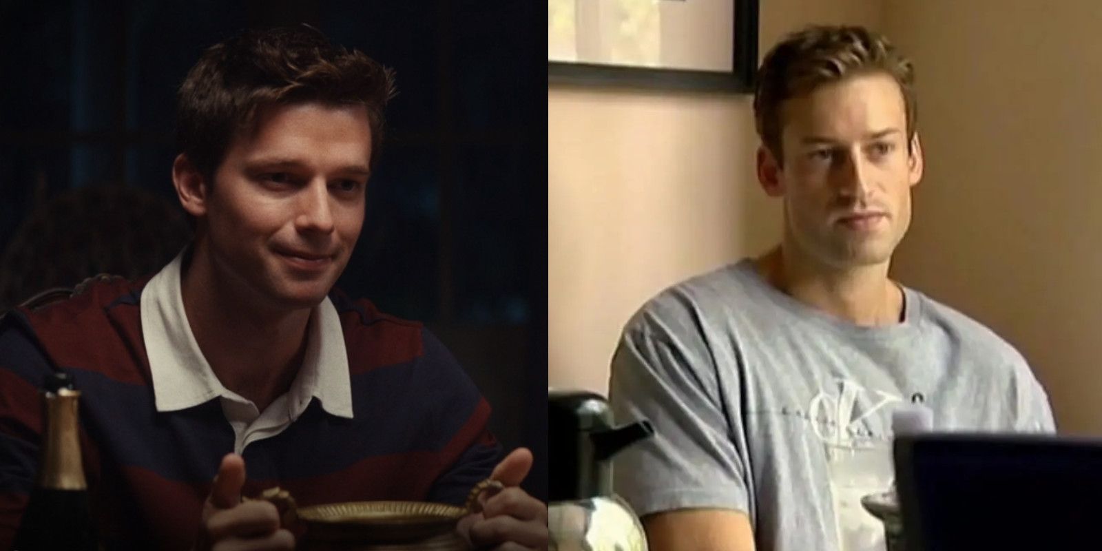 Todd Peterson and Patrick Schwarzenegger in The Staircase. 