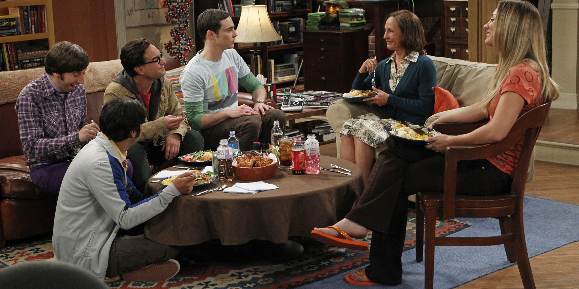 Mary tells stories anotu Sheldon in The Big Bang Theory