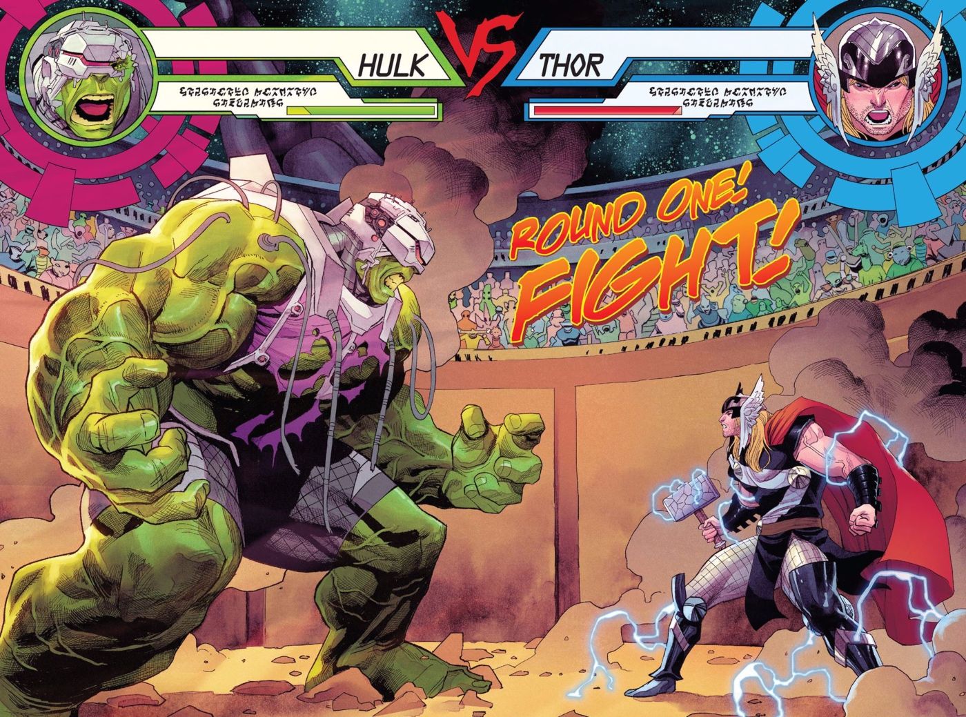 Thor Hulk Enter Street Fighter Comic
