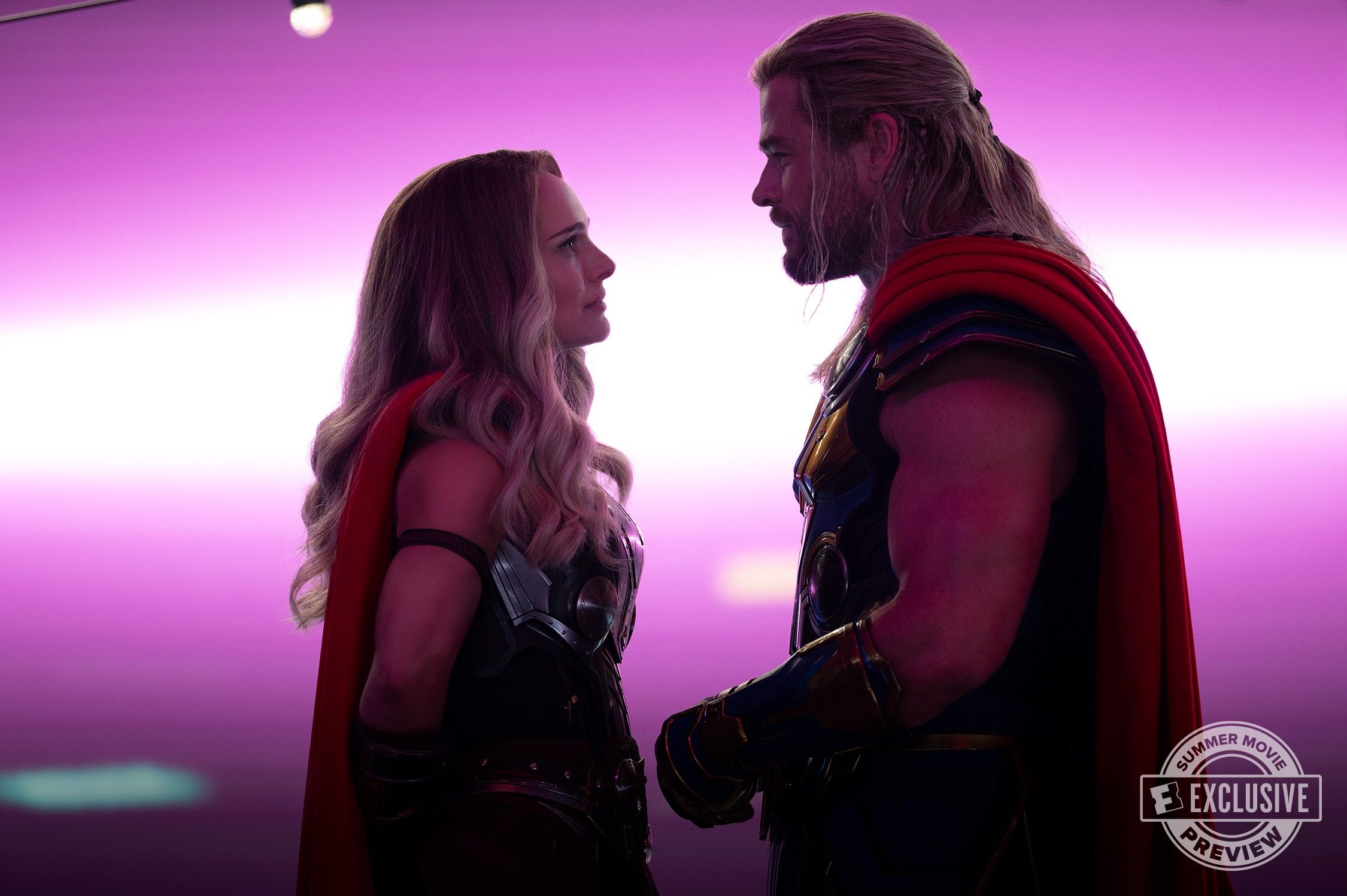 Thor Love and Thunder Chris Hemsworth and Natalie Portman as Thor Odinson and Jane Foster Reunion