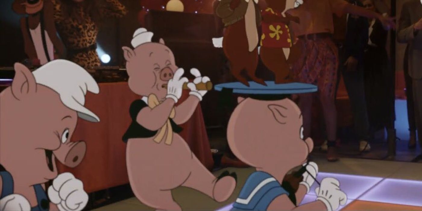 The Three Little Pigs make a cameo in the Rescue Rangers Movie