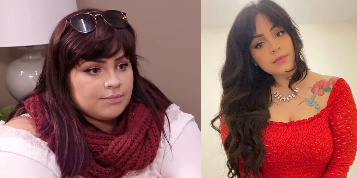 90 Day Fiancé's Tiffany Franco weight-loss pictures side by side