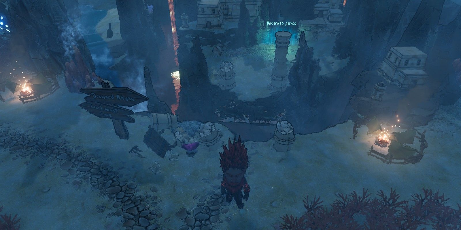 Tiny Tina's Wonderlands Invisible Bridge Near The Drowned Abyss