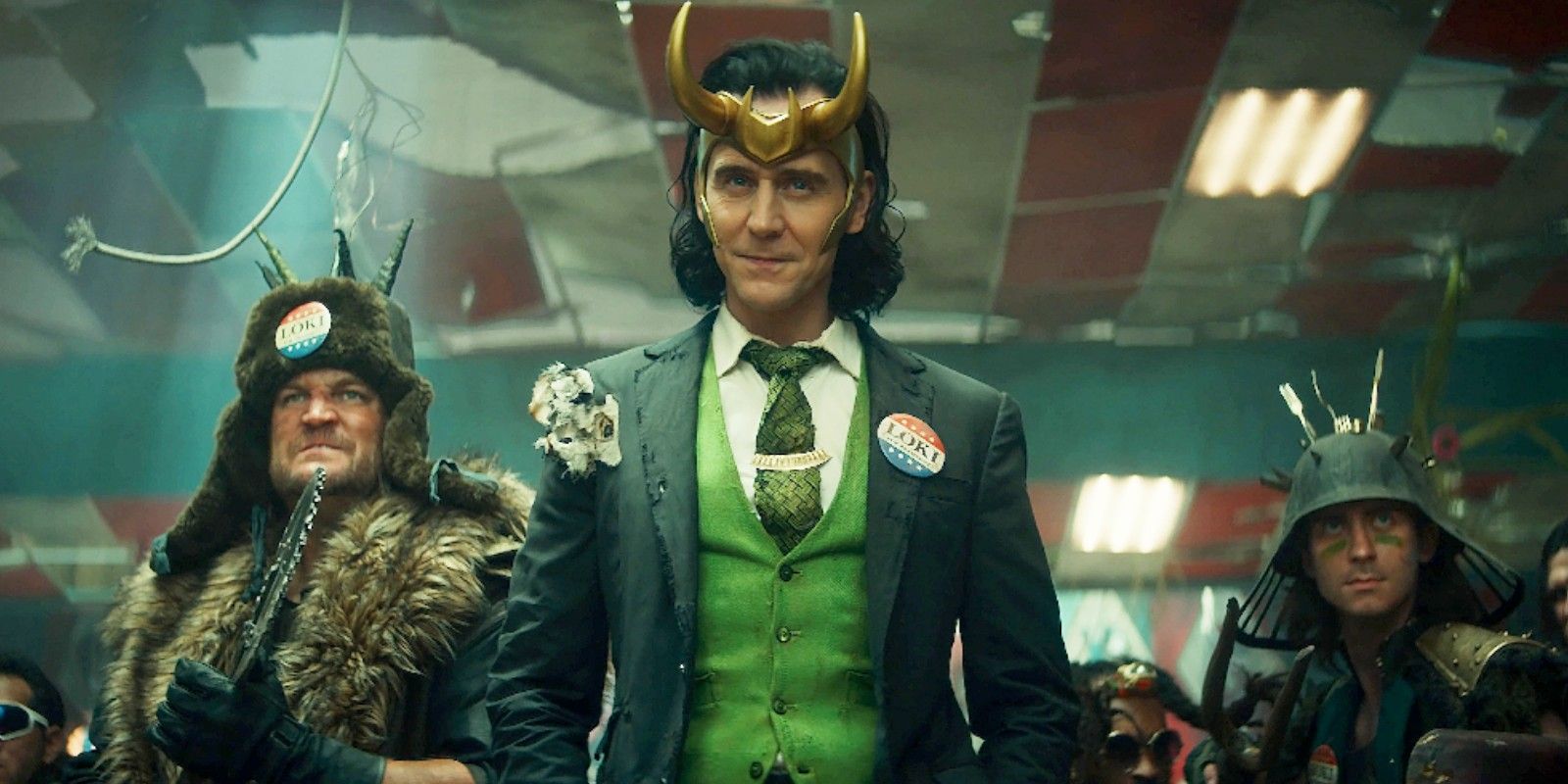 Tom Hiddleston as Loki in Season 1