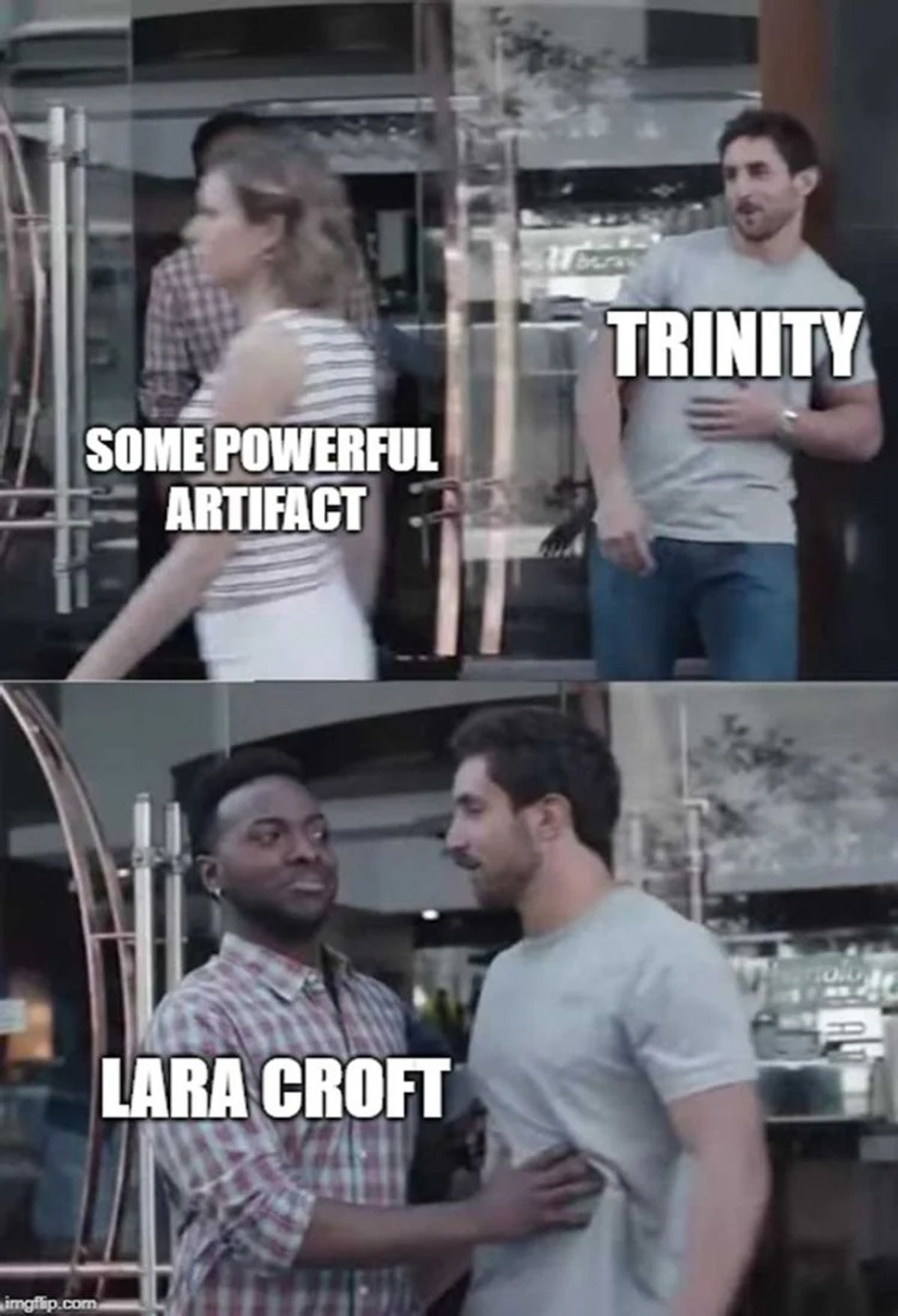 Tomb Raider Lara Croft Trinity meme