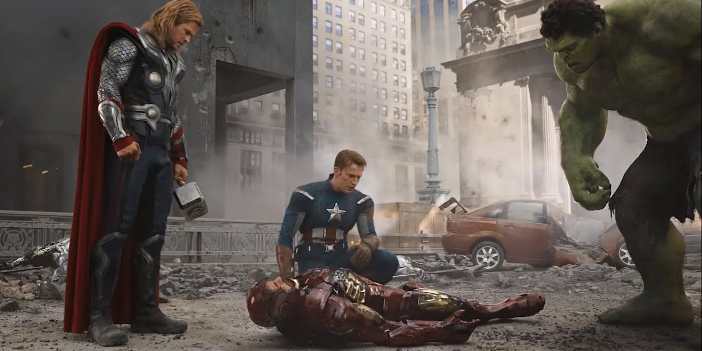 The Avengers Around Iron Man
