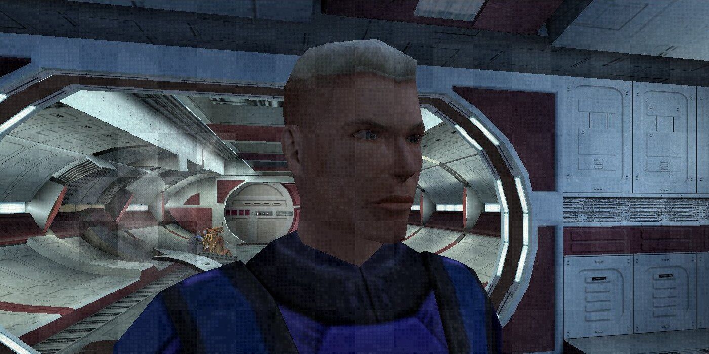 Trask Ulgo greets the player in the prologue of Star Wars KOTOR.