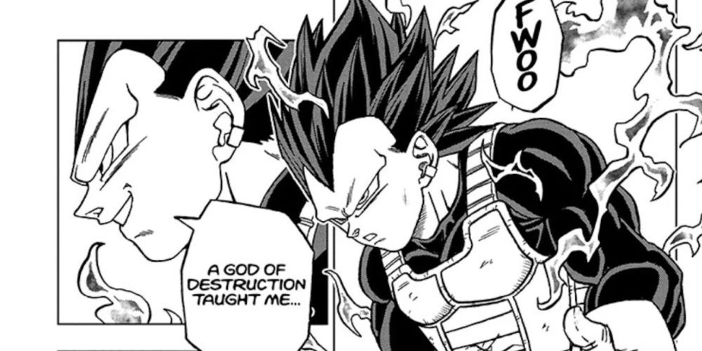 Vegeta&rsquo;s new form revealed in the manga, Ultra Ego.