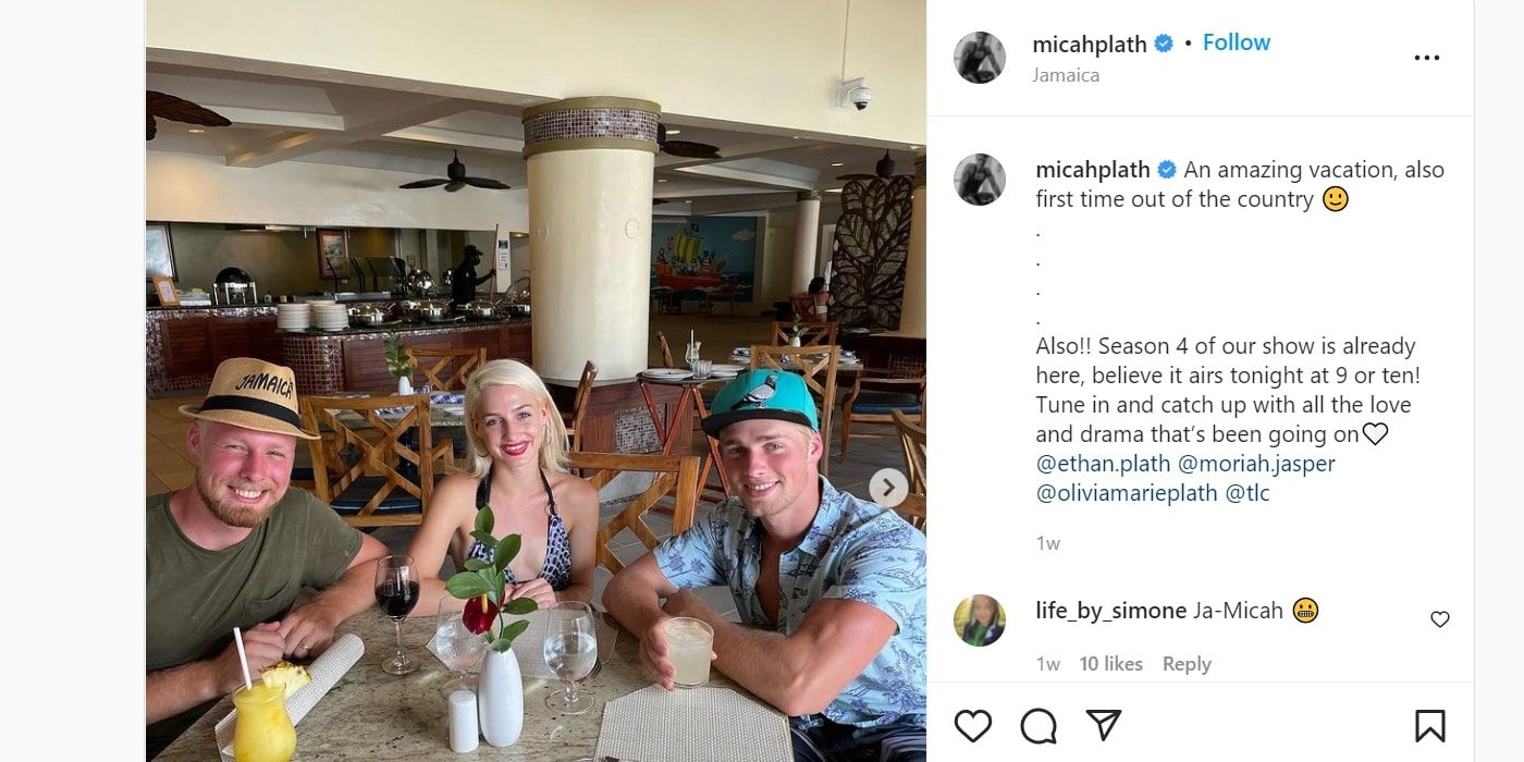 Micah Plath Welcome to Plathville Instagram