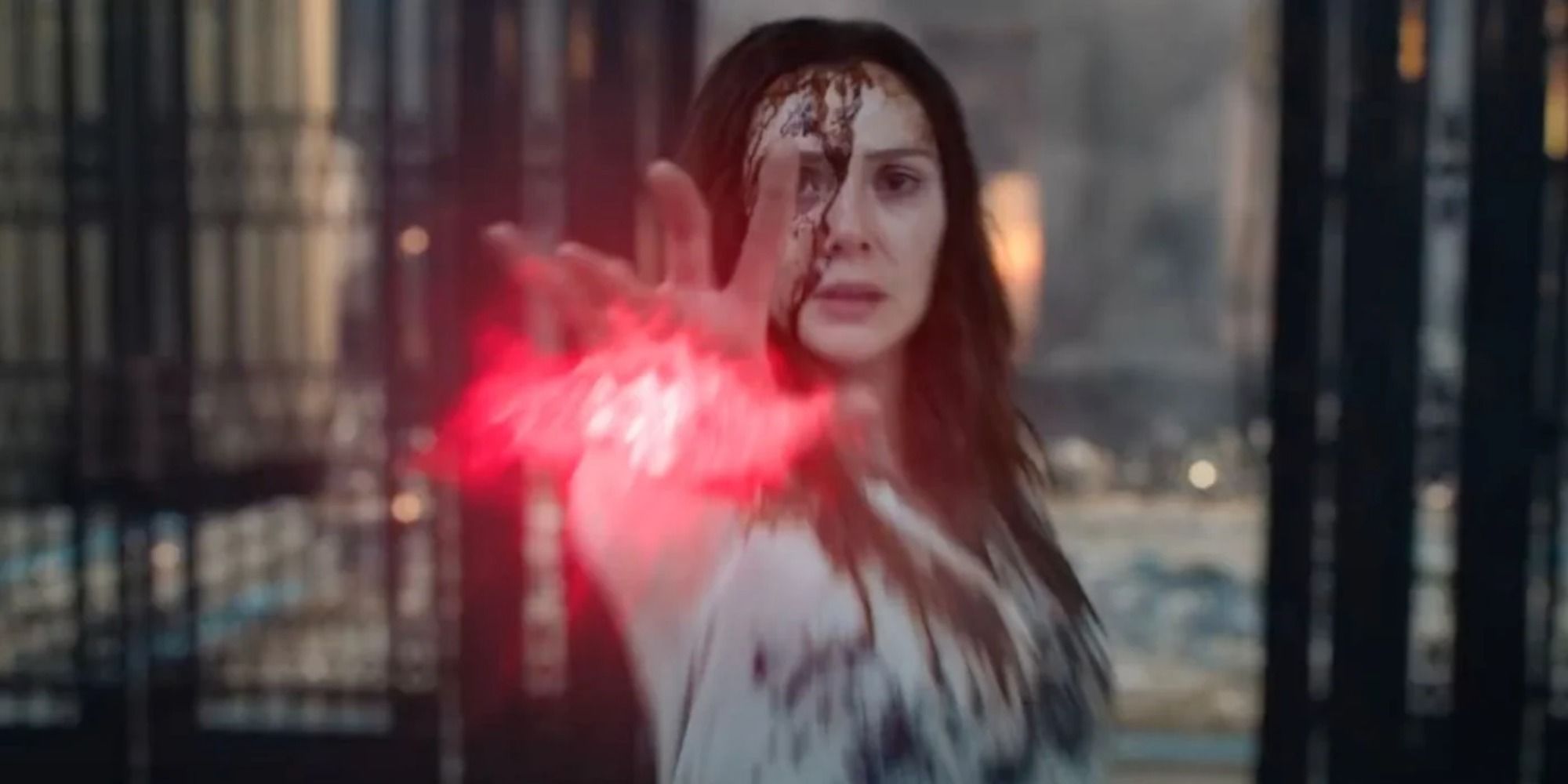 Wanda attacks in Doctor Strange in the Multiverse of Madness