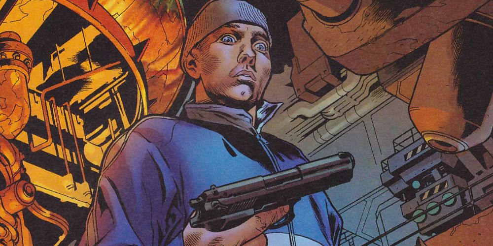 Wes holds a gun in the Wanted comic