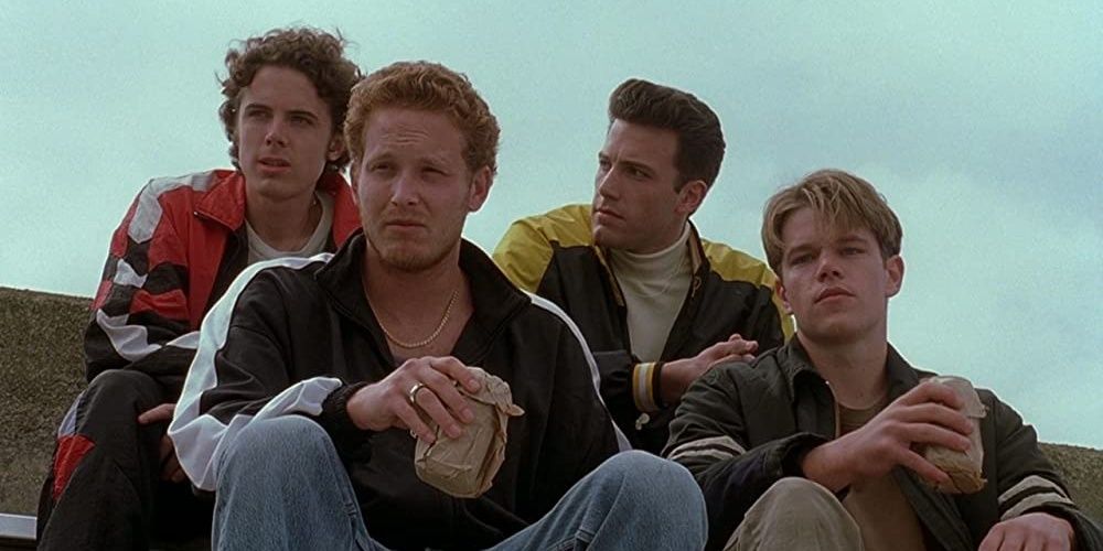 Will Hunting hanging out with his friends